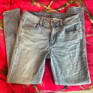 American Eagle Light Blue Denim Shorts